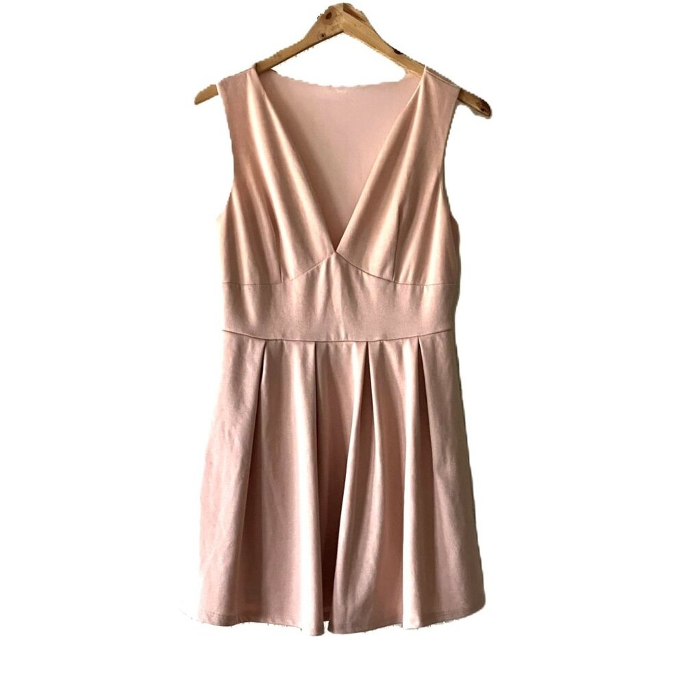 G by Guess Mini Dress Women's Small Blush Pink A-Line Sleeveless Stretchy